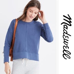 Madewell Garment Dyed Seamed Sweatshirt